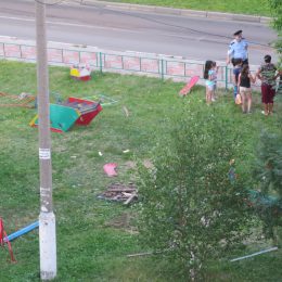 Малолетние вандалы разгромили детскую площадку в Лобне