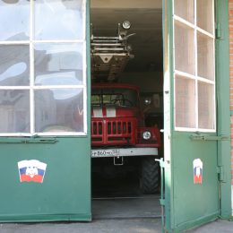 Пожарная часть в Лобне на ул. Промышленная
