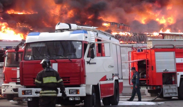 На пожаре в Лобне сильно обгорел один человек