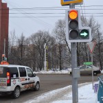 На пересечении Букинского шоссе и улицы Гагарина заработал светофор