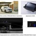 В новом кроссовере Mitsubishi Outlander установлен широкоформатный Head-Up дисплей Panasonic